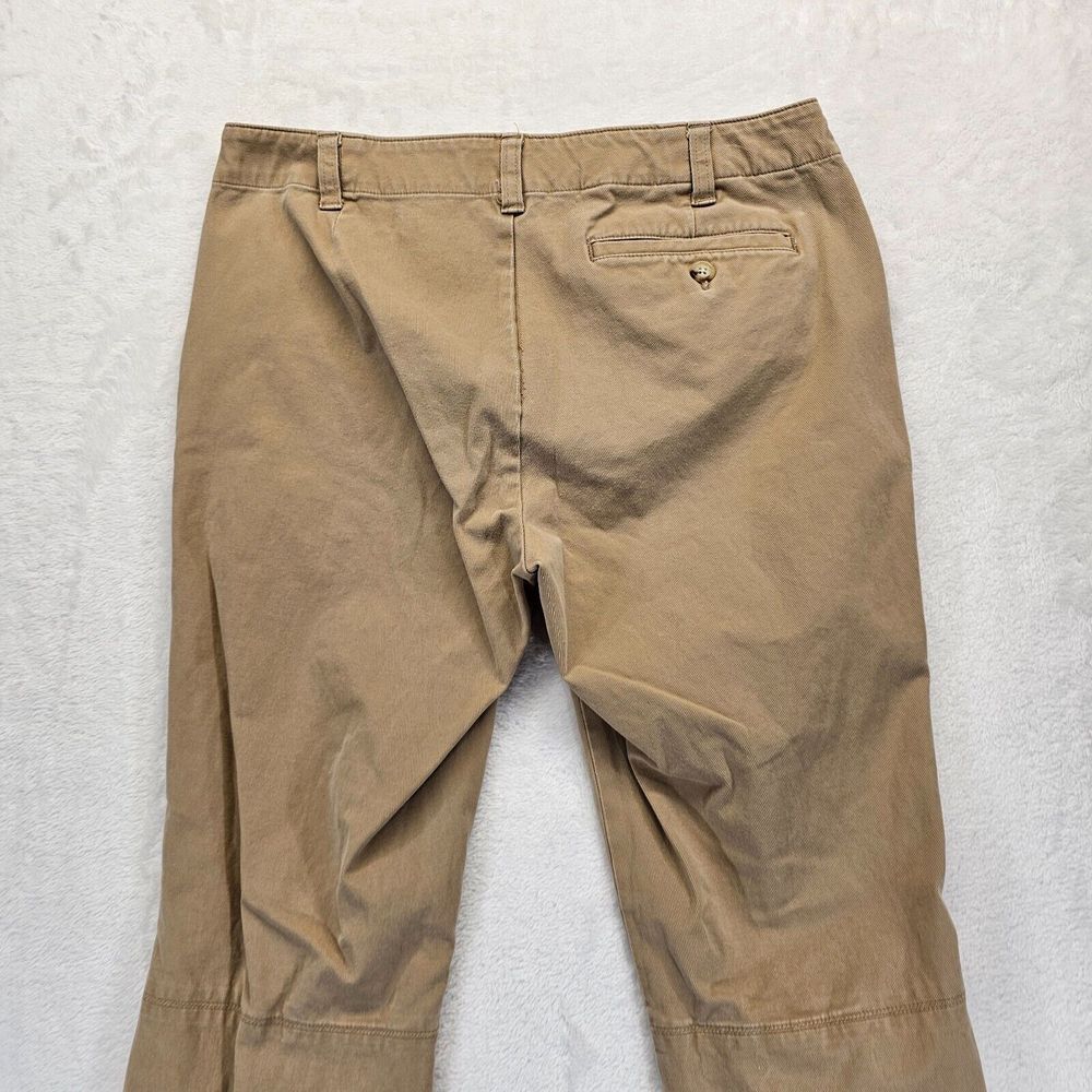 Lauren Ralph Lauren Pants Womens 6 Ankle Zip Leg Low Rise Slash Pockets Tan EUC - Picture 6 of 11